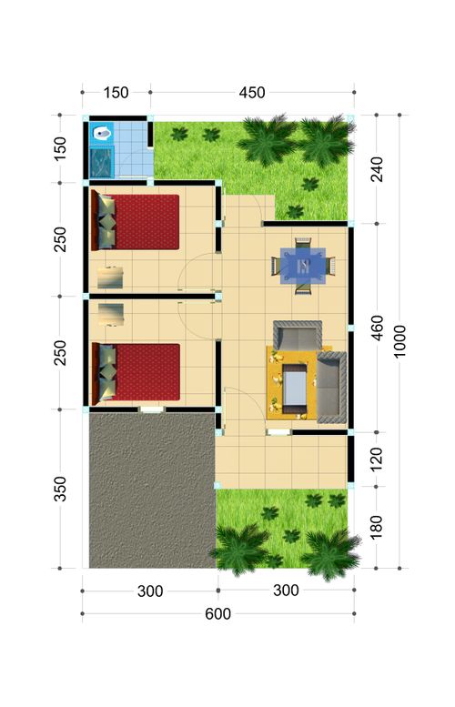 Layout Tipe 32 (subsidi)